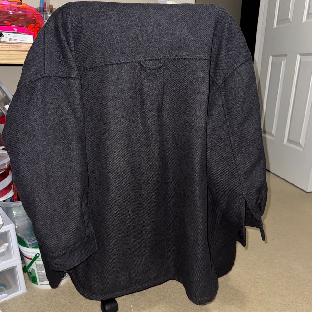 Kangol Gray Textured Jacket/Shacket - Picture 9 of 10